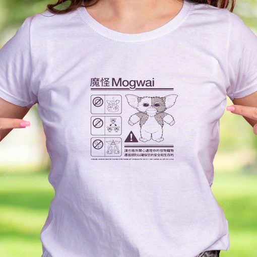 Japanese Mogwai Care Instruction Gremlins Gizmo Casual T Shirt