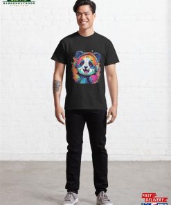 Joyful Jamboree A Cartoon Panda In Colorful Radiance Classic T-Shirt Unisex 3 Joyful Jamboree A Cartoon Panda In Colorful Radiance Classic T Shirt Unisex 4