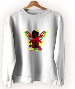 Juneteenth Butterfly Queen Vintage Sweatshirt Juneteenth Butterfly Queen Vintage Sweatshirt