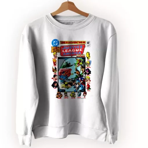 Justice League Crisis On Earth Sweatshirt Earth Day Costume