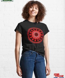 Kaleidoscope Ominous Red In Celtic Circle Frame 13 Classic T-Shirt Unisex 3 Kaleidoscope Ominous Red In Celtic Circle Frame 13 Classic T Shirt Unisex 4