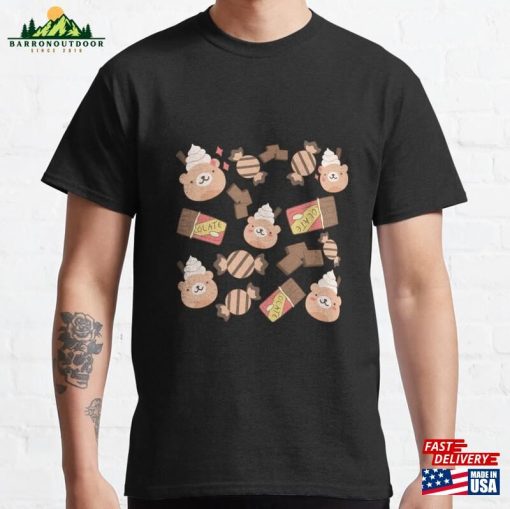 Kawaii Candy Bear Pattern Classic T-Shirt Unisex