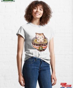 Kawaii Cat Enjoying A Bowl Of Ramen Classic T-Shirt Sweatshirt 3 Kawaii Cat Enjoying A Bowl Of Ramen Classic T Shirt Sweatshirt 4