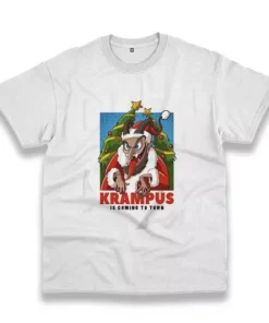 Krampus Is Coming To Town Funny Christmas T Shirt 4