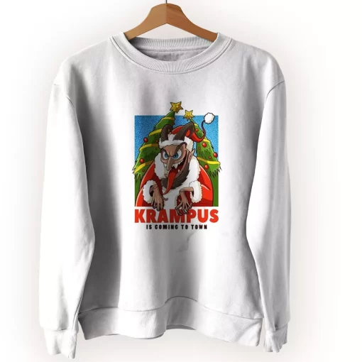 Krampus Is Coming To Town Ugly Christmas Sweater