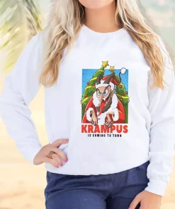 Krampus Is Coming To Town Ugly Christmas Sweater 2 Krampus Is Coming To Town Ugly Christmas Sweater 3