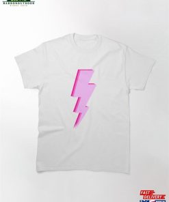 Layered Pink Lightning Classic T-Shirt Hoodie Unisex