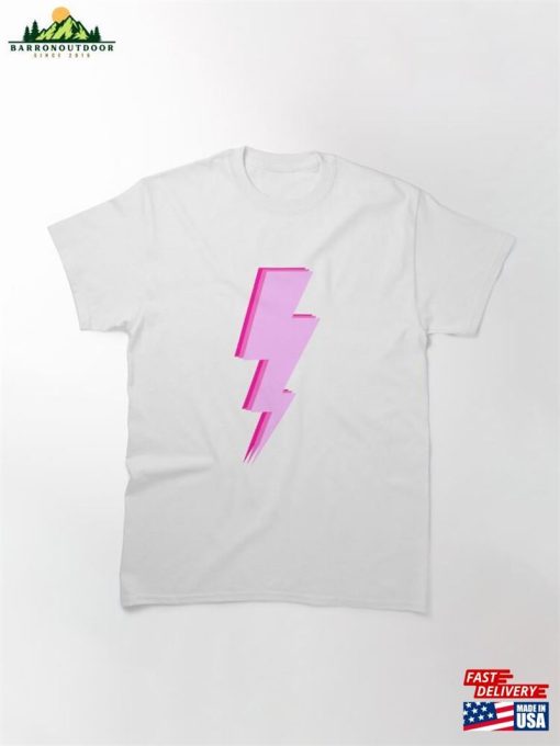 Layered Pink Lightning Classic T-Shirt Hoodie Unisex