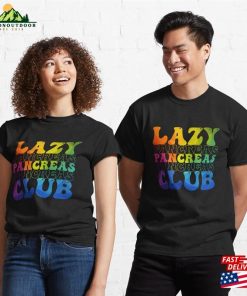 Lazy Pancreas Club Retro Diabetes Awareness Day Classic T-Shirt