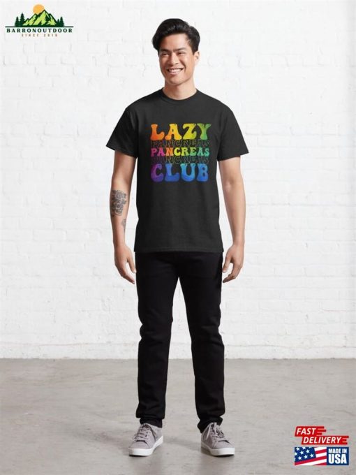 Lazy Pancreas Club Retro Diabetes Awareness Day Classic T-Shirt