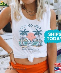 Let’s Go Girls Womens Muscle Tank Spring Break Trip Top Classic T-Shirt