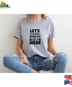 Let’s Wander Shirt Hiking Crew T-Shirt Unisex