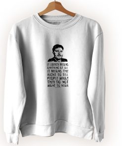 Liberty Free Speech Quote Vintage Sweatshirt Liberty Free Speech Quote Vintage Sweatshirt