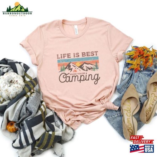 Life Is Best Shirt Vacation Camping Road Trip Group T-Shirt Hoodie