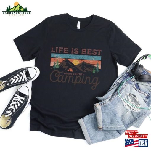 Life Is Best Shirt Vacation Camping Road Trip Group T-Shirt Hoodie