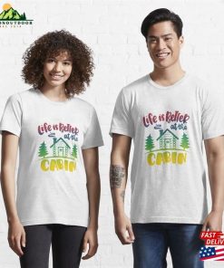 Life Is Better At The Cabin Happy Camper Summer Vibes Essential T-Shirt Sweatshirt 2 Life Is Better At The Cabin Happy Camper Summer Vibes Essential T Shirt Sweatshirt 3