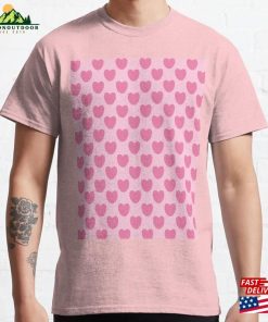 Lovely Pink Heart Seamless Pattern Classic T-Shirt Sweatshirt Lovely Pink Heart Seamless Pattern Classic T-Shirt Sweatshirt