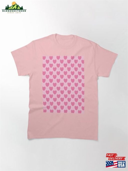 Lovely Pink Heart Seamless Pattern Classic T-Shirt Sweatshirt