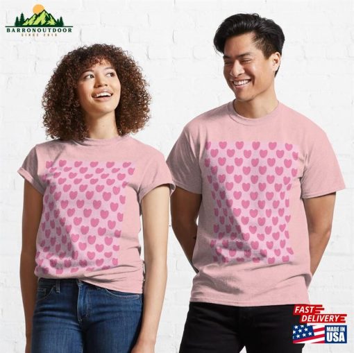 Lovely Pink Heart Seamless Pattern Classic T-Shirt Sweatshirt