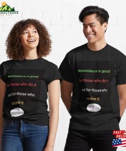 Mahatma Gandhi Pace Nel Mondo Classic T-Shirt Hoodie Unisex