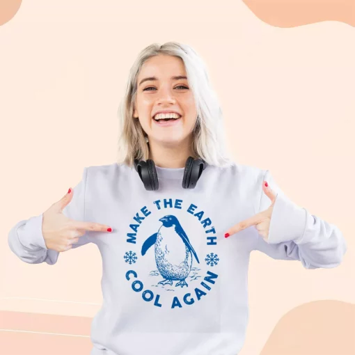 Make Earth Cool Again Climate Sweatshirt Earth Day Costume