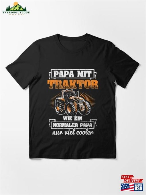 Mens Papa Mit Tractor Viel Cooler Bauer Farmer Essential T-Shirt Classic Unisex