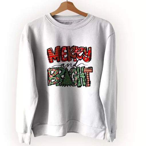 Merry Bright Christmas Trees Ugly Christmas Sweater