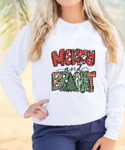 Merry Bright Christmas Trees Ugly Christmas Sweater 2 Merry Bright Christmas Trees Ugly Christmas Sweater 3