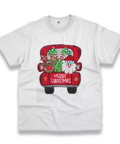 Merry Christmas Red Trees Truck Funny Christmas T Shirt Merry Christmas Red Trees Truck Funny Christmas T Shirt