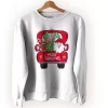 Merry Christmas Red Trees Truck Ugly Christmas Sweater