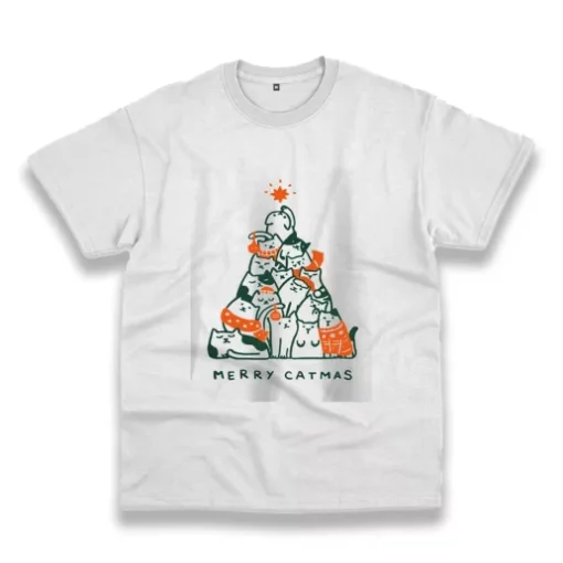Merry Meowy Catmas Funny Christmas T Shirt
