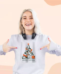 Merry Meowy Catmas Ugly Christmas Sweater