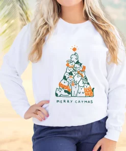 Merry Meowy Catmas Ugly Christmas Sweater 2 Merry Meowy Catmas Ugly Christmas Sweater 3