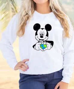 Mickey Holding Earth Sweatshirt Earth Day Costume
