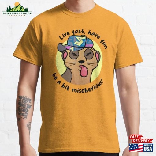 Mischievous Meerkat (On Light Colors) Classic T-Shirt Sweatshirt