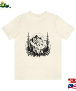 Mountains And Forest Original T-Shirt Outdoors Shirts Unisex Sweatshirt