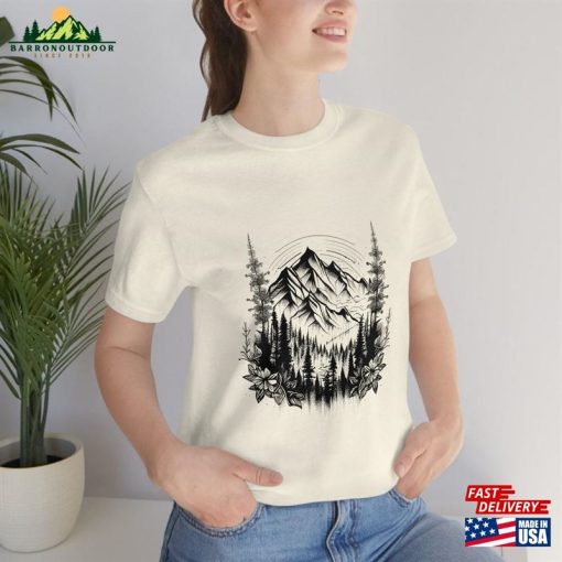 Mountains And Forest Original T-Shirt Outdoors Shirts Unisex Sweatshirt