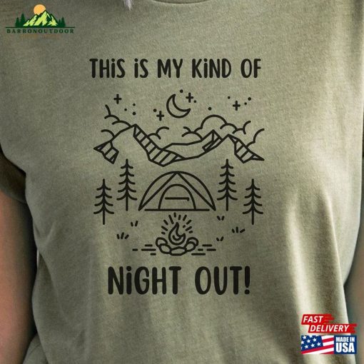 Mountains Outdoor Camping T-Shirt Adventure Hiking Shirt Unisex