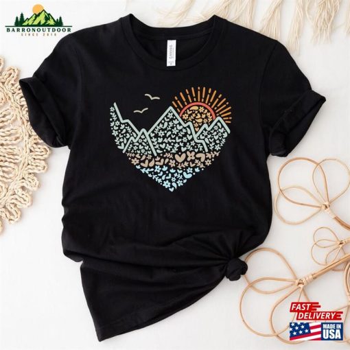 Mountains Shirt Hiking T-Shirt Nature Lover Tee Classic