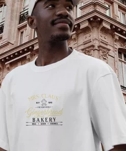 Mrs Claus Gingerbread Bakery Funny Christmas T Shirt 3