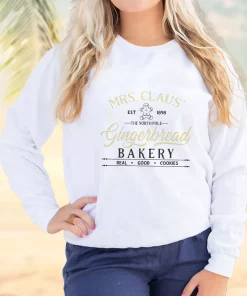 Mrs Claus Gingerbread Bakery Ugly Christmas Sweater 2 Mrs Claus Gingerbread Bakery Ugly Christmas Sweater 3