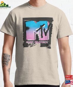 Mtv Color Stamp Glitch Neon Logo Classic T-Shirt Hoodie Sweatshirt Mtv Color Stamp Glitch Neon Logo Classic T-Shirt Hoodie Sweatshirt