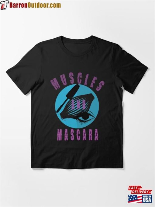 Muscles And Mascara T-Shirt Boss Babe Workout Tee For Makeup Artists Lipstick Lash Lovers Classic Sweatshirt