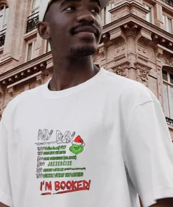 My Day The Grinch IM Booked Thanksgiving Vintage T Shirt 3