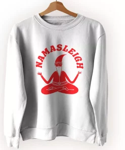 Namasleigh Yoga Santa Ugly Christmas Sweater Namasleigh Yoga Santa Ugly Christmas Sweater