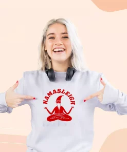 Namasleigh Yoga Santa Ugly Christmas Sweater