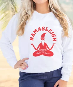 Namasleigh Yoga Santa Ugly Christmas Sweater 2 Namasleigh Yoga Santa Ugly Christmas Sweater 3