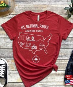 National Parks T-Shirt Map Camping Hiking Shirt Nature Sweatshirt Hoodie National Parks T-Shirt Map Camping Hiking Shirt Nature Sweatshirt Hoodie