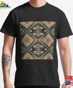 Navajo Native American Seamless Tribal Pattern Classic T-Shirt Sweatshirt Unisex Navajo Native American Seamless Tribal Pattern Classic T-Shirt Sweatshirt Unisex