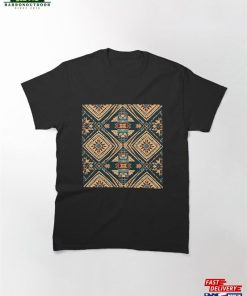 Navajo Native American Seamless Tribal Pattern Classic T-Shirt Sweatshirt Unisex